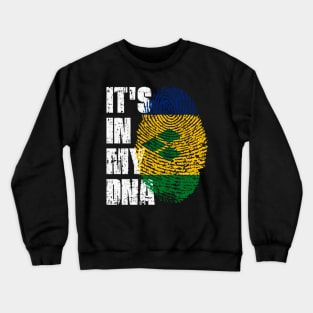 It's In My Dna St Vincent Grenadines Flag St Vincent Crewneck Sweatshirt